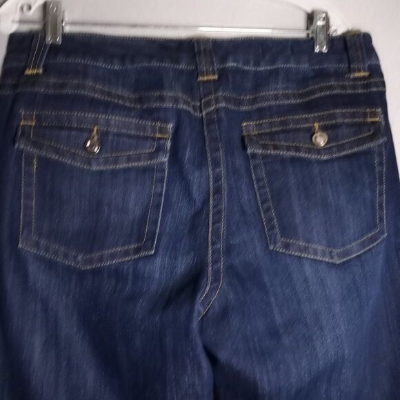 Premium Denim Jeans Women's Size 12 Lydia Bootcut Dark Wash Y2k - Picture 5 of 9